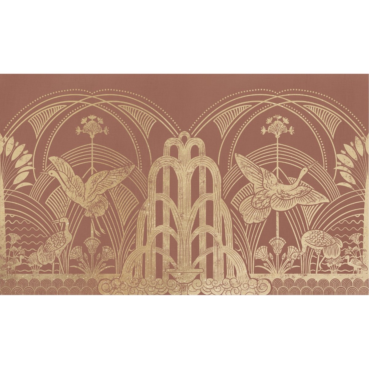 Honpo | Garden of the Crane, Gold | HO-0053 Honpo | Garden of the Crane, Gold | HO-0053