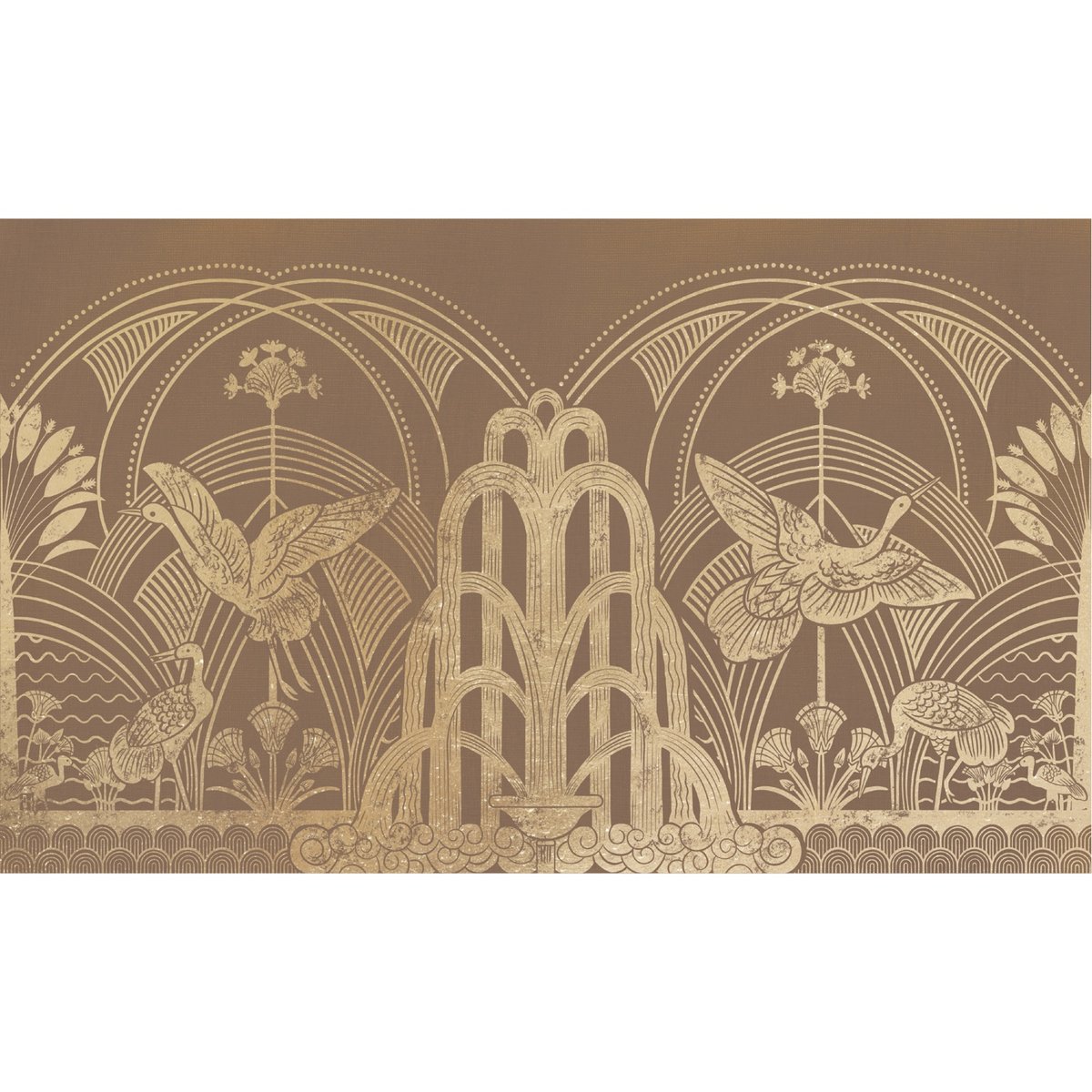 Honpo | Garden of the Crane, Gold | HO-0053 Honpo | Garden of the Crane, Gold | HO-0053