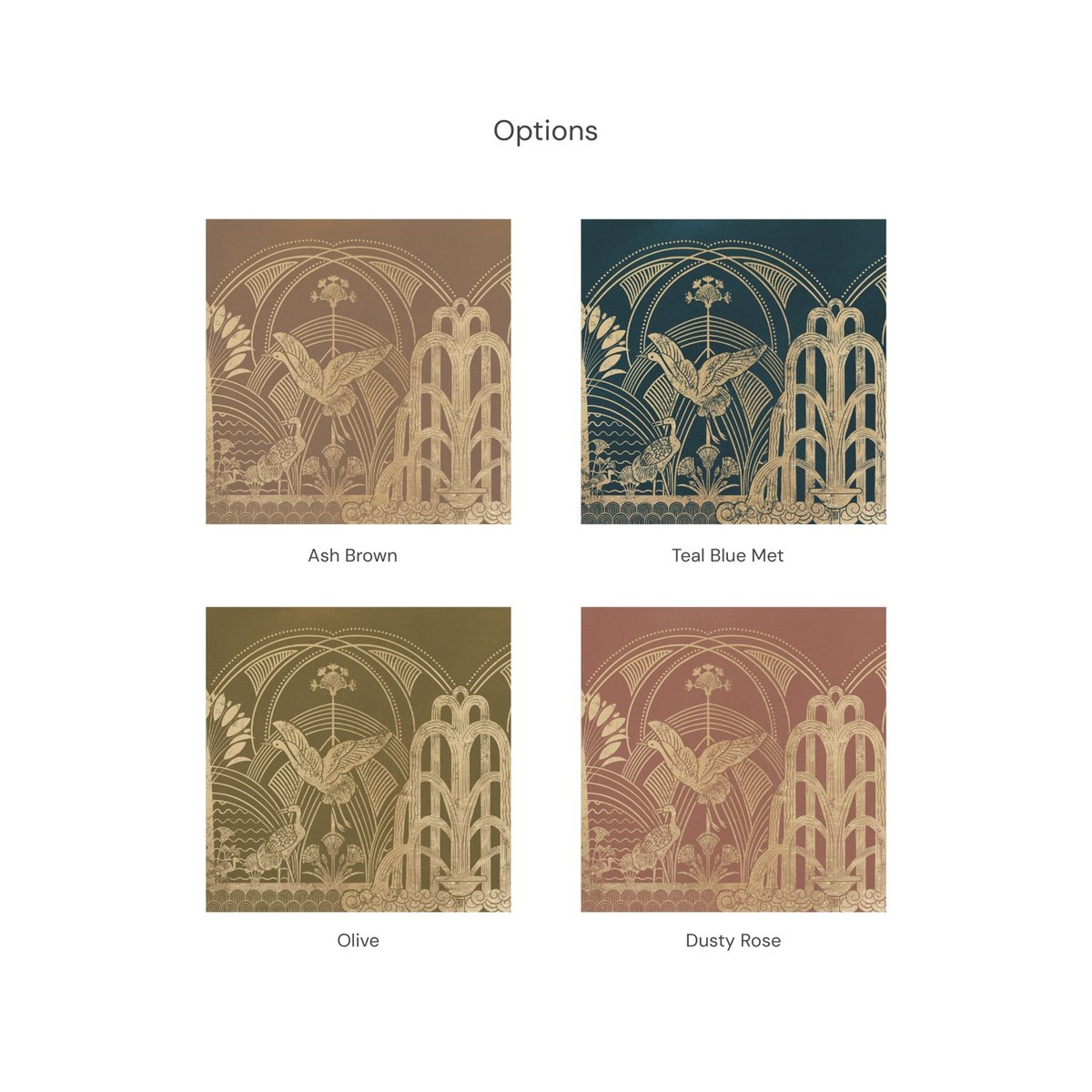 Honpo | Garden of the Crane, Gold | HO-0053 Honpo | Garden of the Crane, Gold | HO-0053