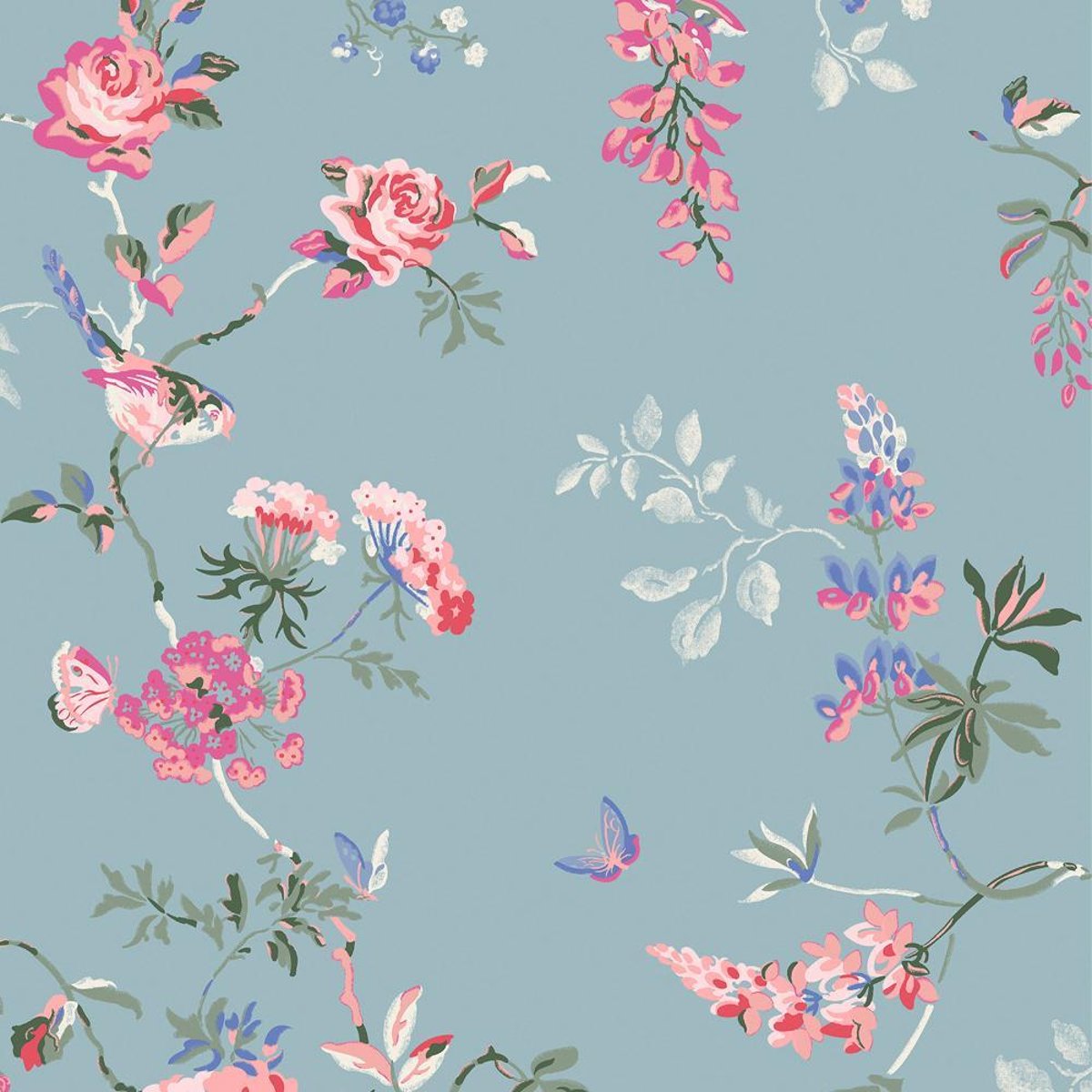 Graham & Brown | Bids & Roses Wallpaper Graham & Brown | Bids & Roses Wallpaper