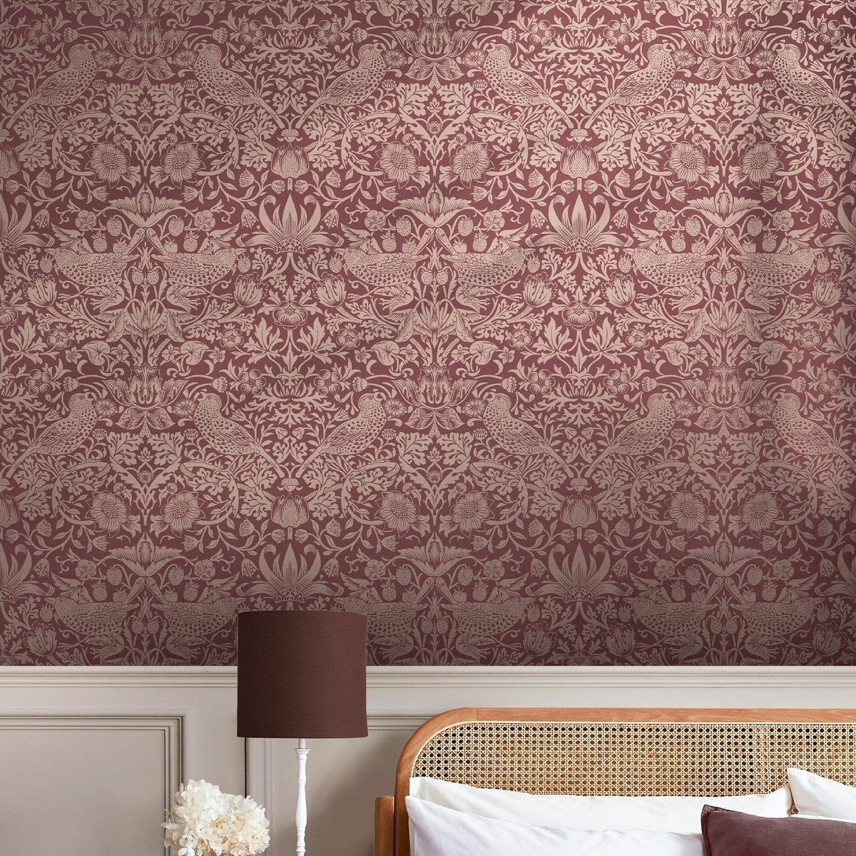 Graham & Brown | Strawberry Thief Fibrous Wallpaper Graham & Brown | Strawberry Thief Fibrous Wallpaper