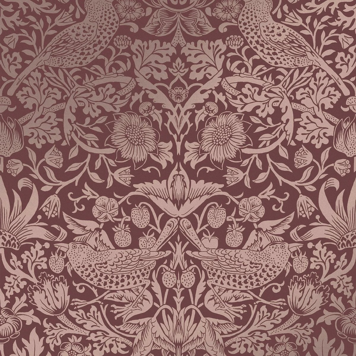 Graham & Brown | Strawberry Thief Fibrous Wallpaper Graham & Brown | Strawberry Thief Fibrous Wallpaper