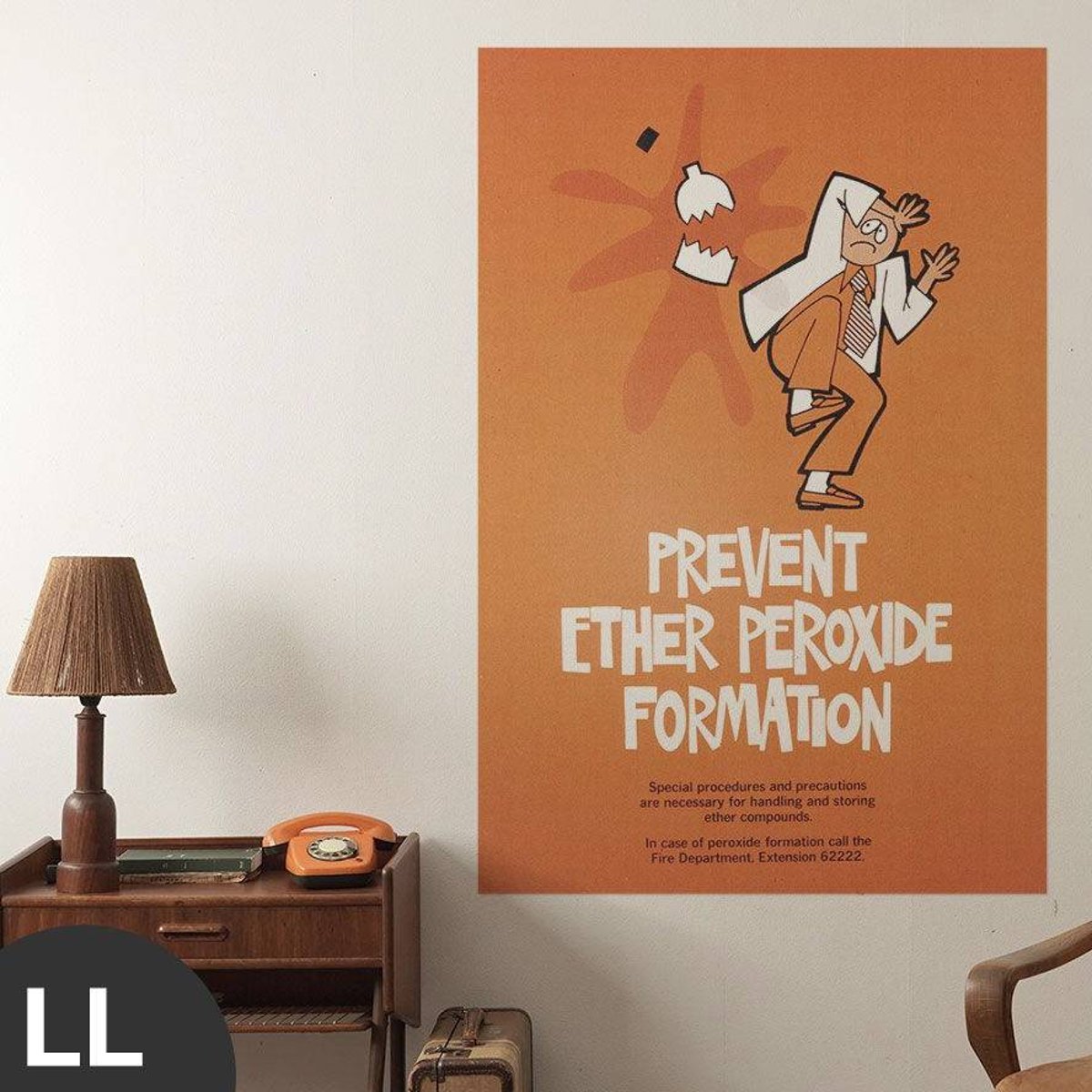 Hattan Art Poster Prevent Ether Peroxide Formation / HP-00088 Hattan Art Poster Prevent Ether Peroxide Formation / HP-00088