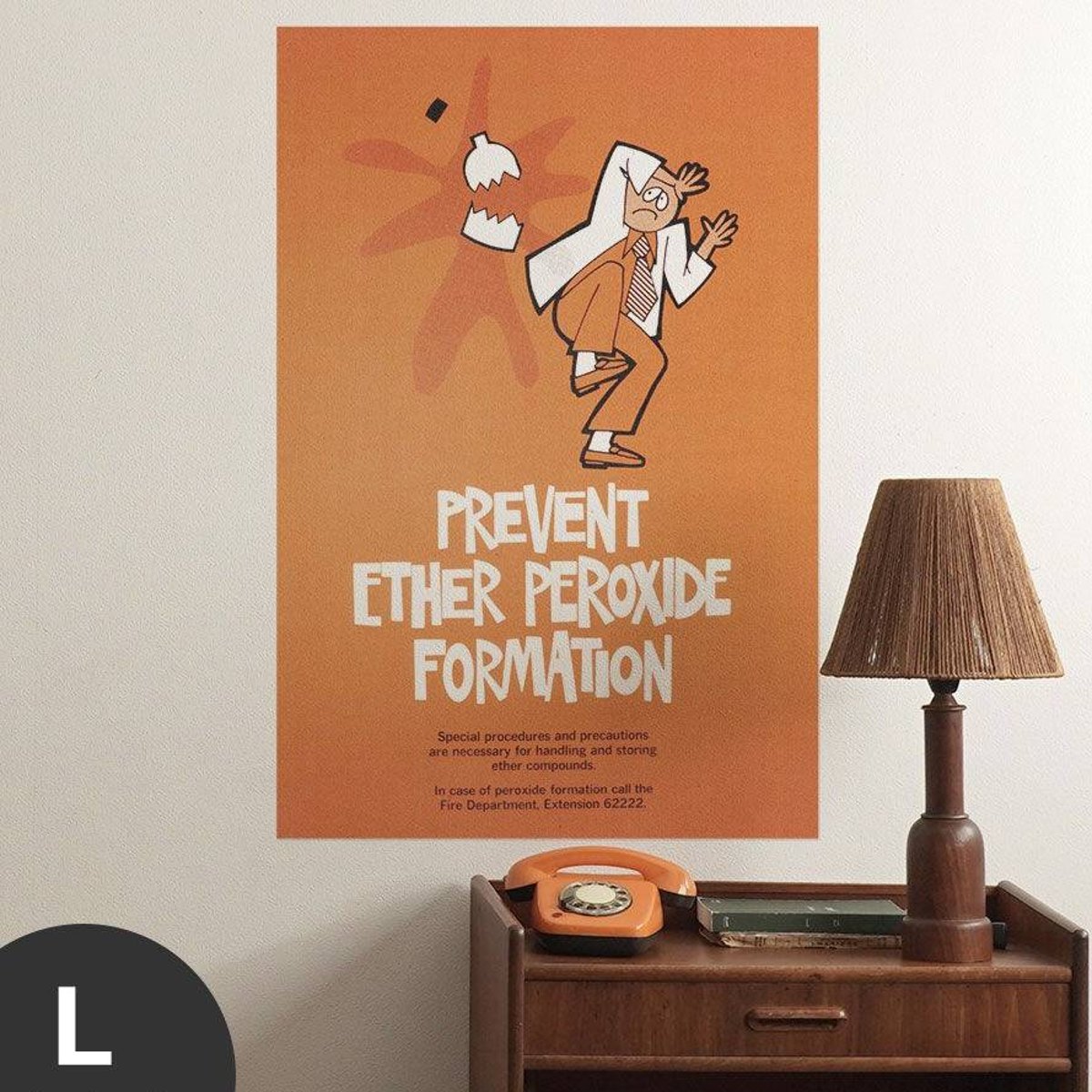 Hattan Art Poster Prevent Ether Peroxide Formation / HP-00088 Hattan Art Poster Prevent Ether Peroxide Formation / HP-00088