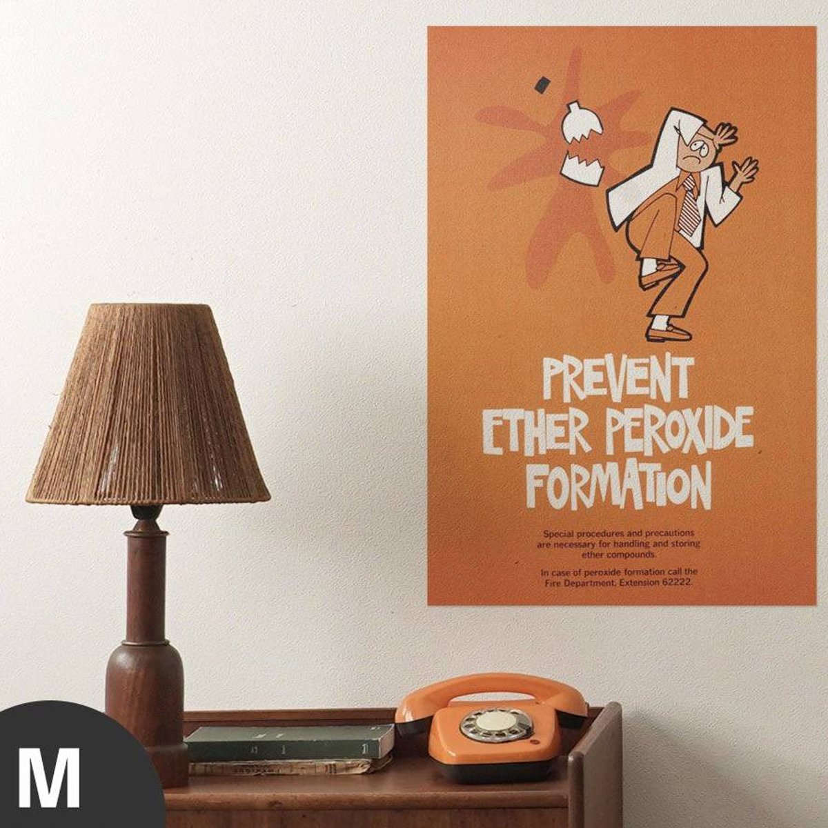 Hattan Art Poster Prevent Ether Peroxide Formation / HP-00088 Hattan Art Poster Prevent Ether Peroxide Formation / HP-00088