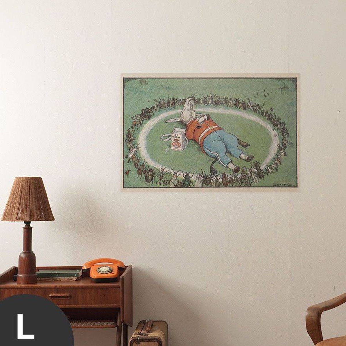 Hattan Art Poster He rested in a Borax ring / HP-00047 Hattan Art Poster He rested in a Borax ring / HP-00047