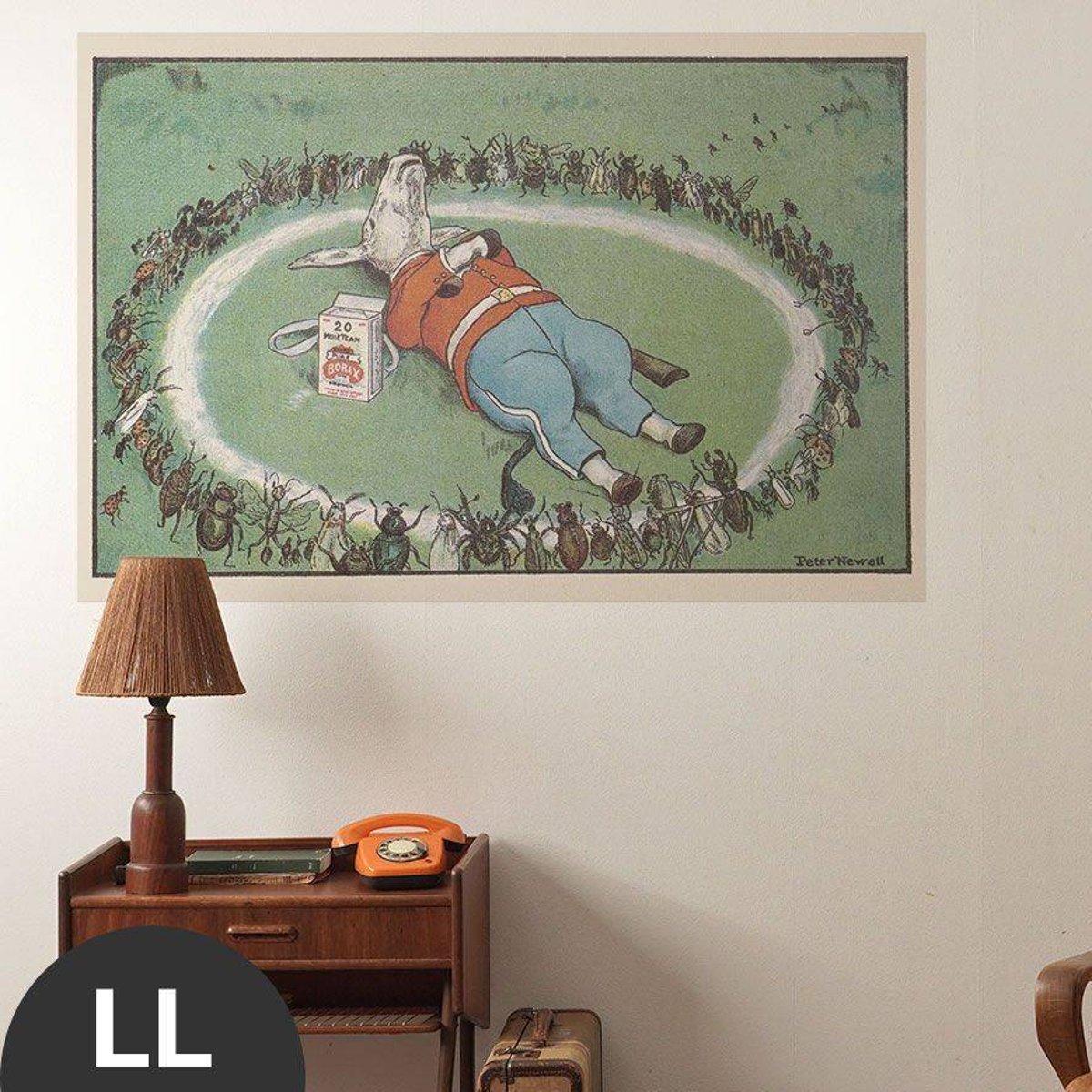 Hattan Art Poster He rested in a Borax ring / HP-00047 Hattan Art Poster He rested in a Borax ring / HP-00047