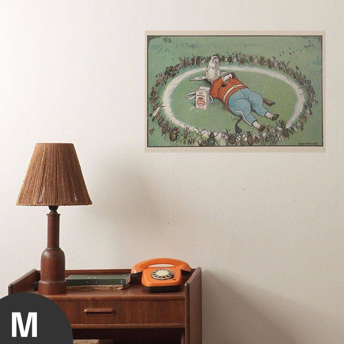 Hattan Art Poster He rested in a Borax ring / HP-00047 Hattan Art Poster He rested in a Borax ring / HP-00047