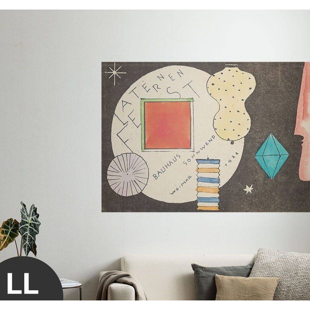 Hattan Art Poster Laternenfest Bauhaus Weimar / HP-00014 Hattan Art Poster Laternenfest Bauhaus Weimar / HP-00014