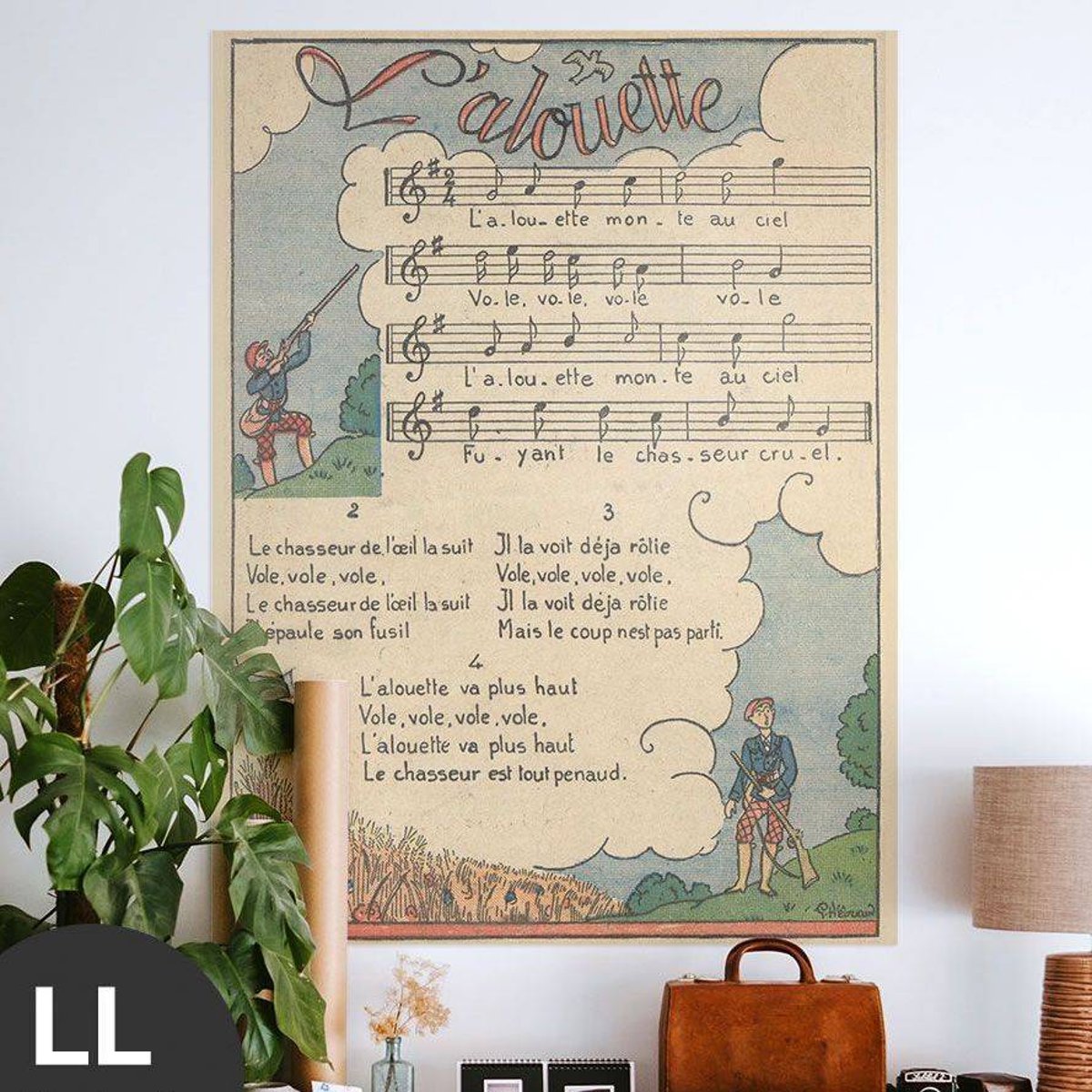 Hattan Art Poster L'aloutte / HP-00191 Hattan Art Poster L'aloutte / HP-00191