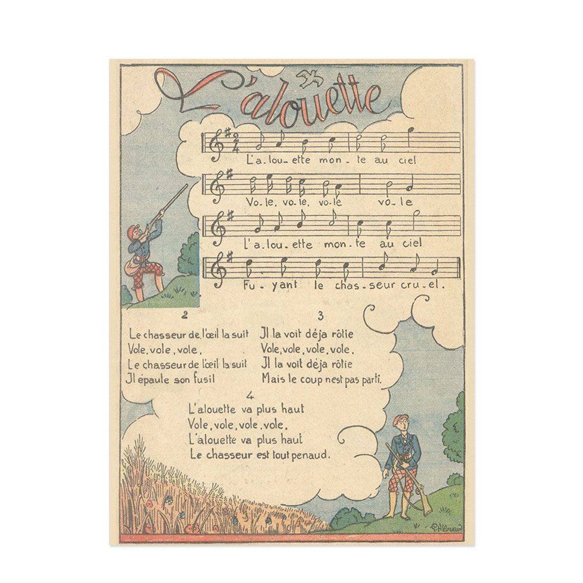 Hattan Art Poster L'aloutte / HP-00191 Hattan Art Poster L'aloutte / HP-00191