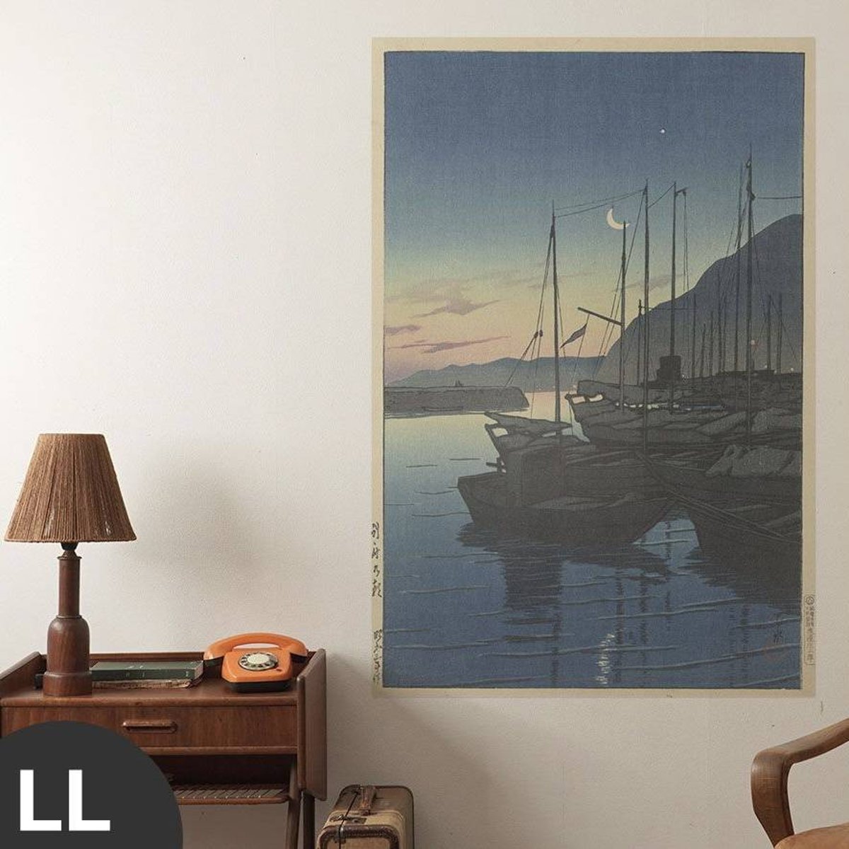 Hattan Art Poster Morning in Beppu / HP-00160 Hattan Art Poster Morning in Beppu / HP-00160