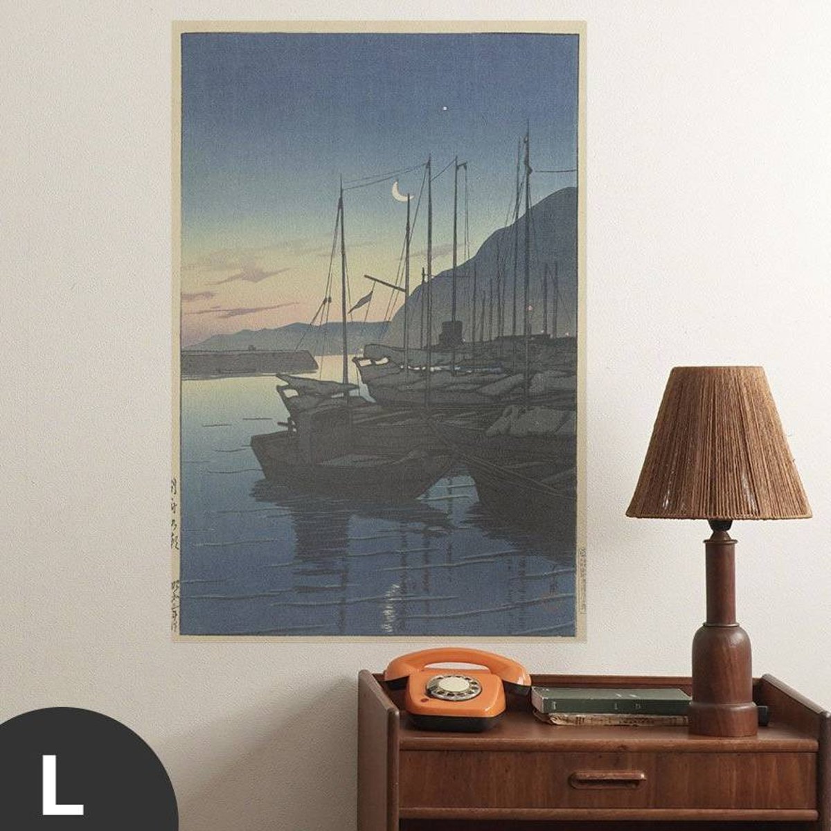 Hattan Art Poster Morning in Beppu / HP-00160 Hattan Art Poster Morning in Beppu / HP-00160