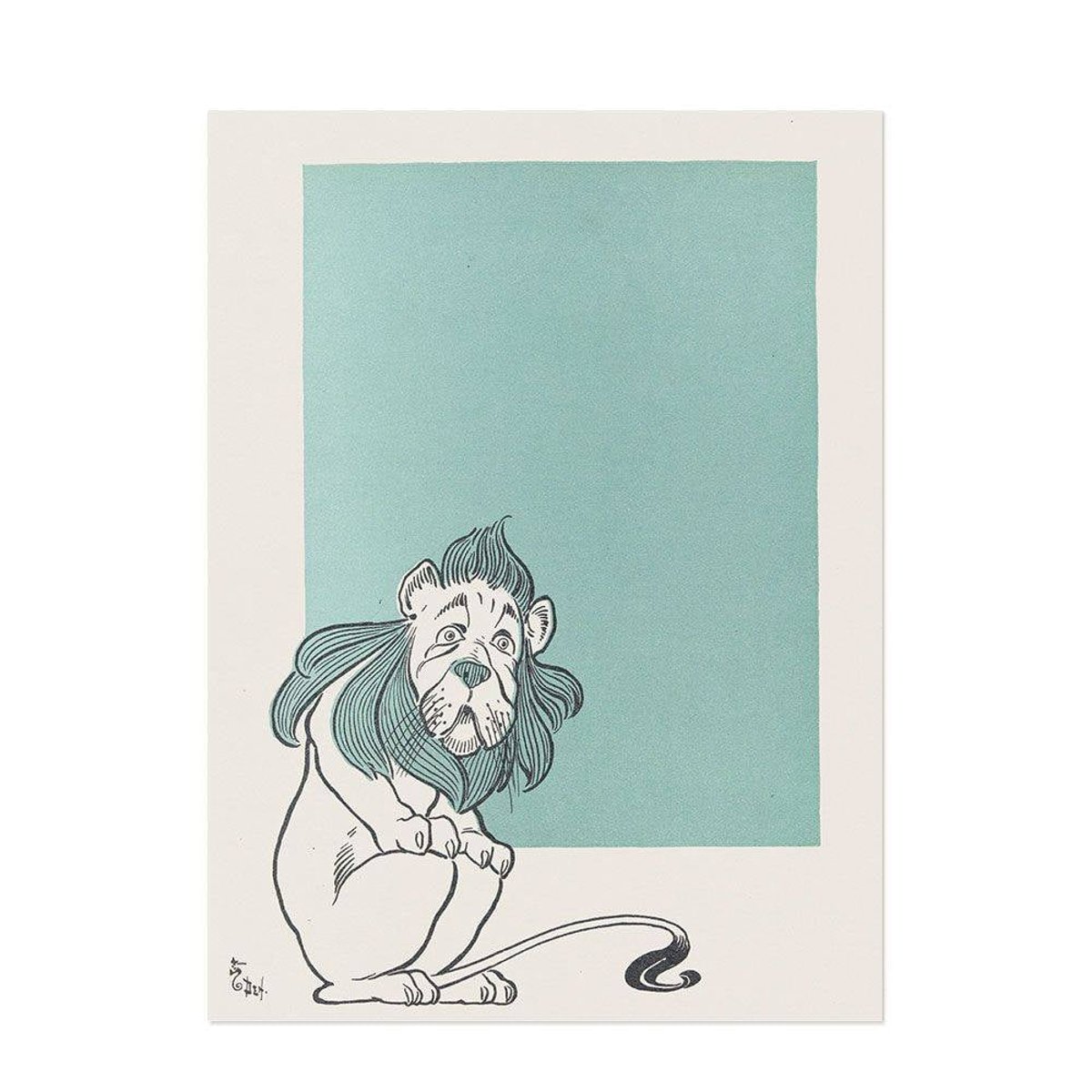 Hattan Art Poster The Cowardly Lion / HP-00028 Hattan Art Poster The Cowardly Lion / HP-00028