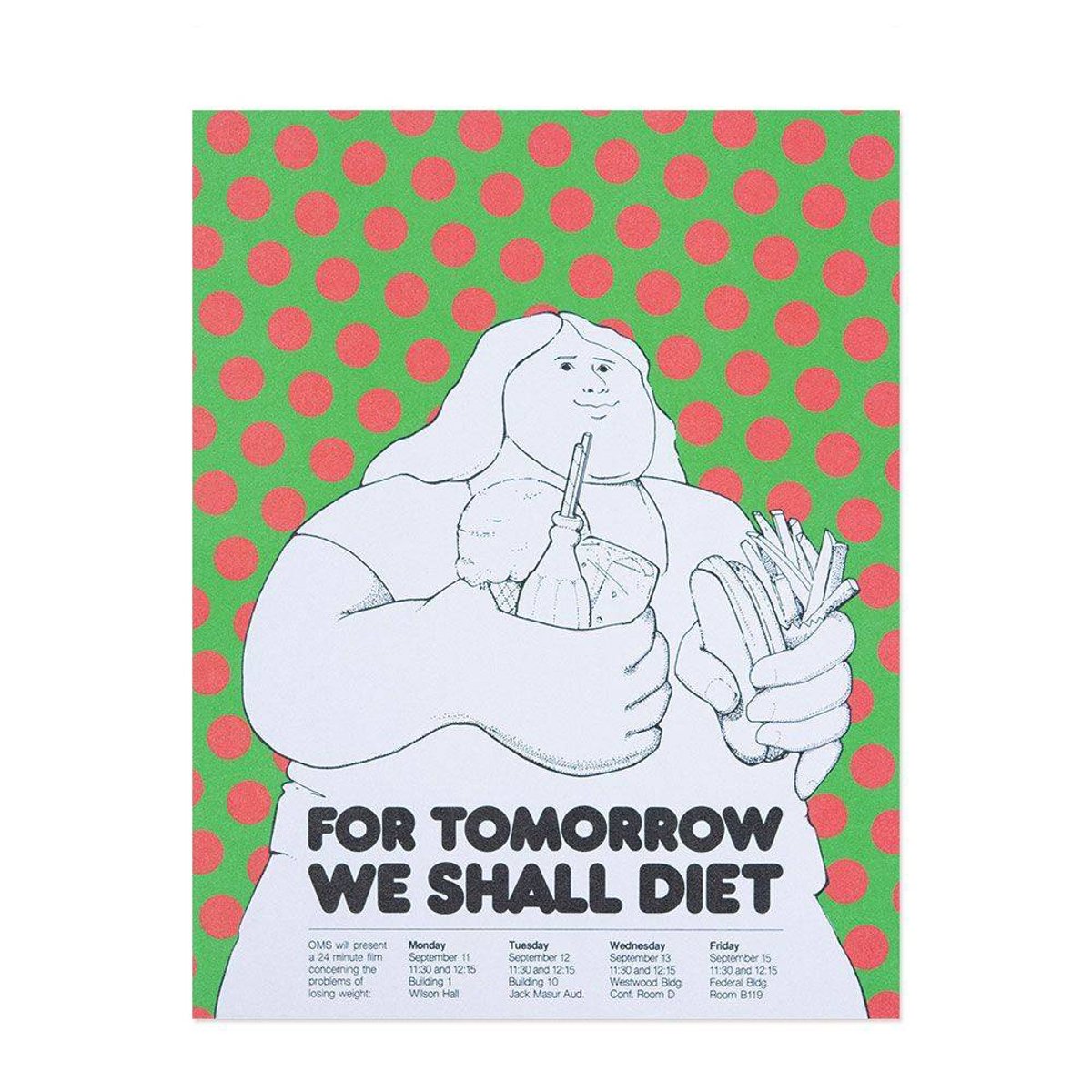 Hattan Art Poster For Tomorrow We Shall Diet / HP-00081 Hattan Art Poster For Tomorrow We Shall Diet / HP-00081