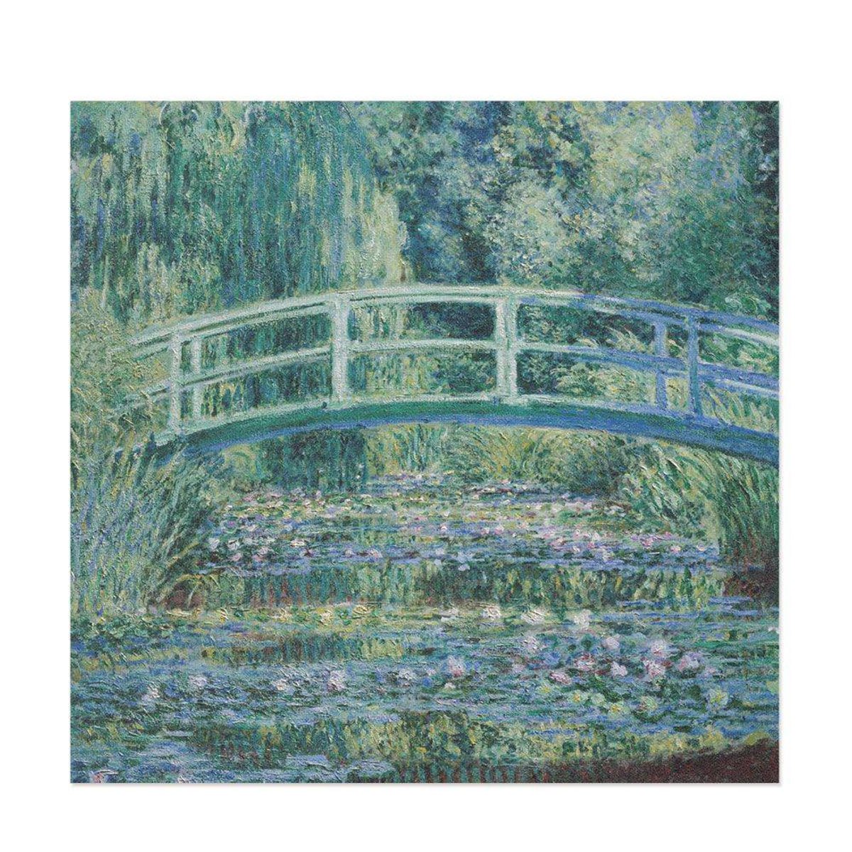 Hattan Art Poster Monet Water Lilies and Japanese Bridge / HP-00132 Hattan Art Poster Monet Water Lilies and Japanese Bridge / HP-00132