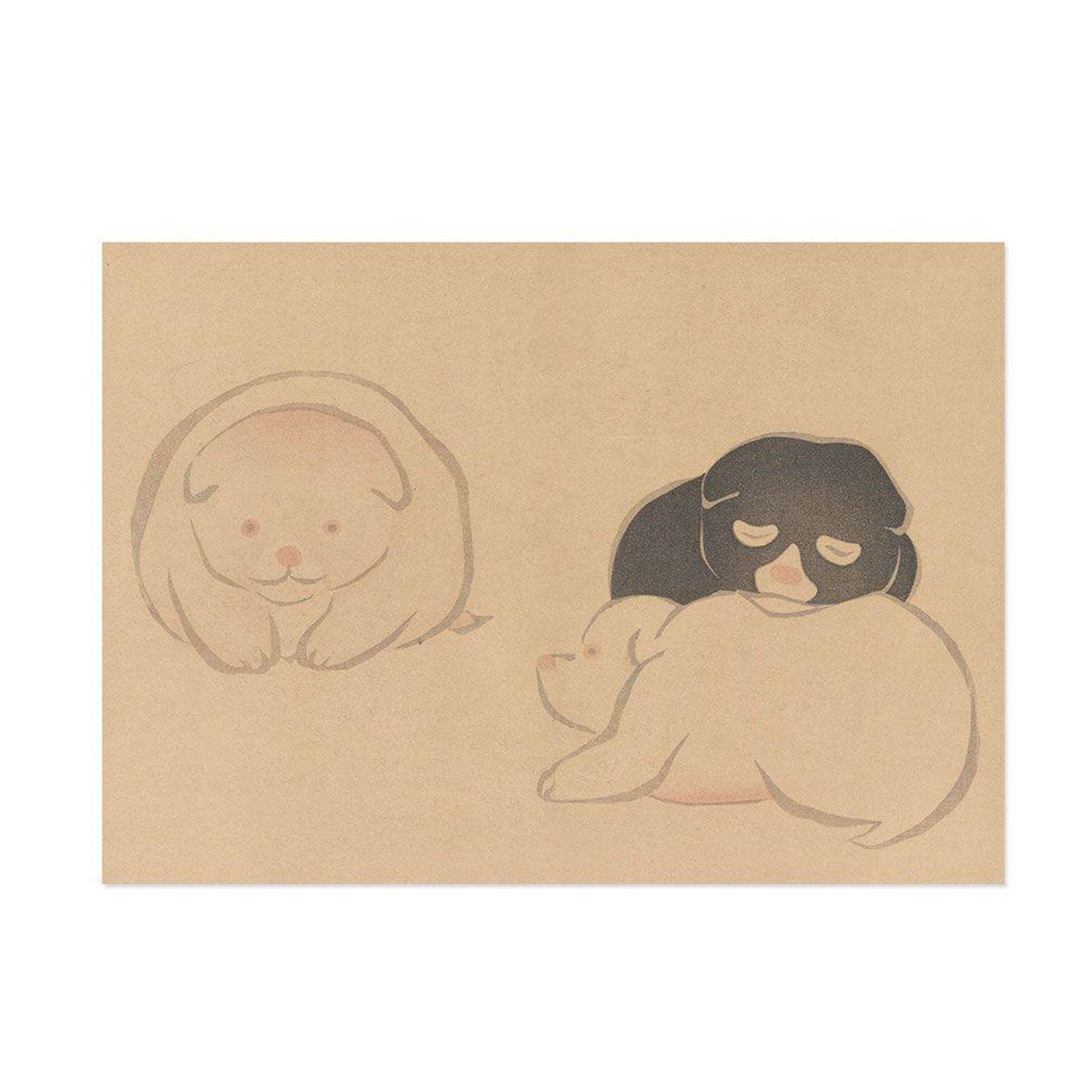 Hattan Art Poster Korin Art Poster Puppy / HP-00140 Hattan Art Poster Korin Art Poster Puppy / HP-00140