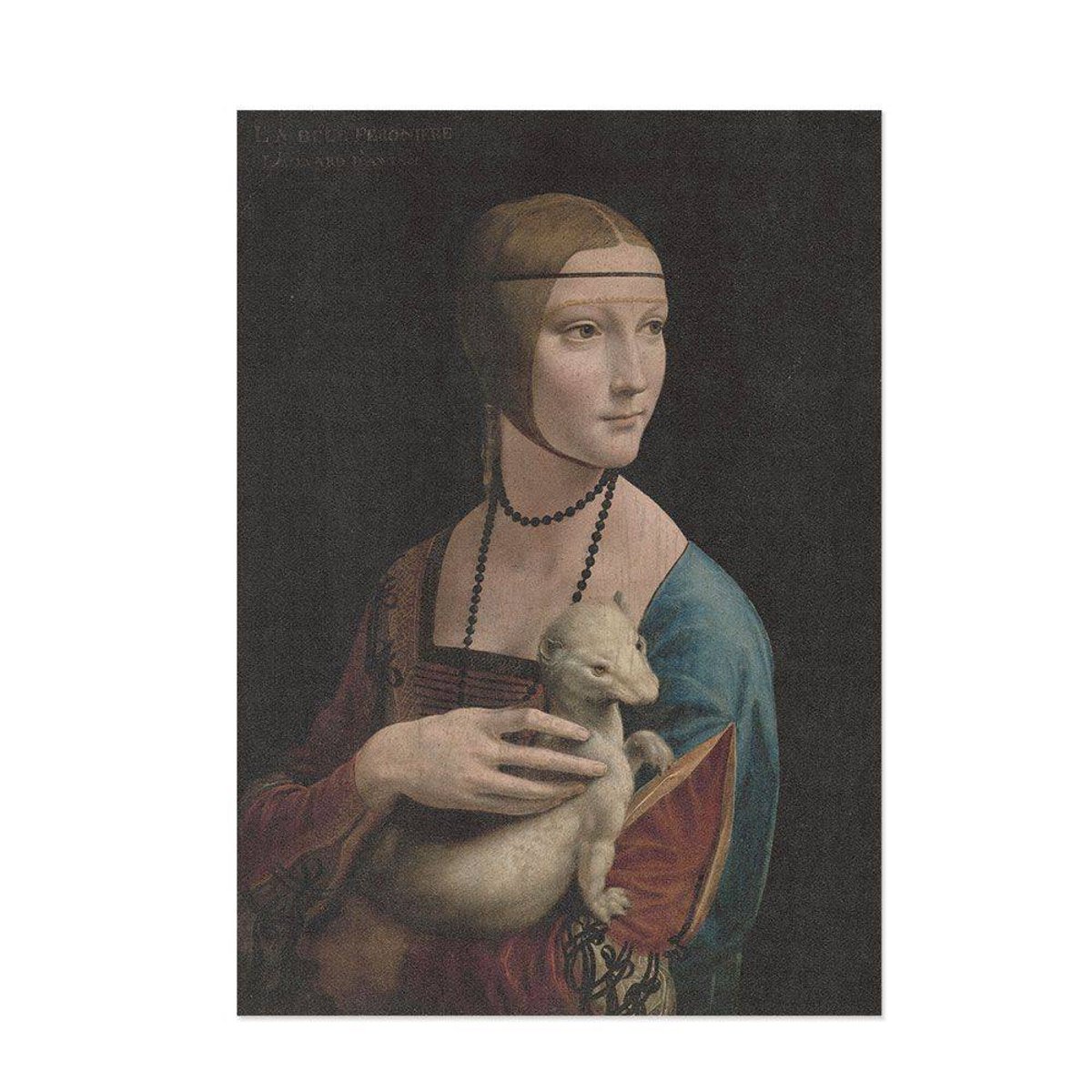 Hattan Art Poster Da Vinci Lady with an Ermine / HP-00164 Hattan Art Poster Da Vinci Lady with an Ermine / HP-00164