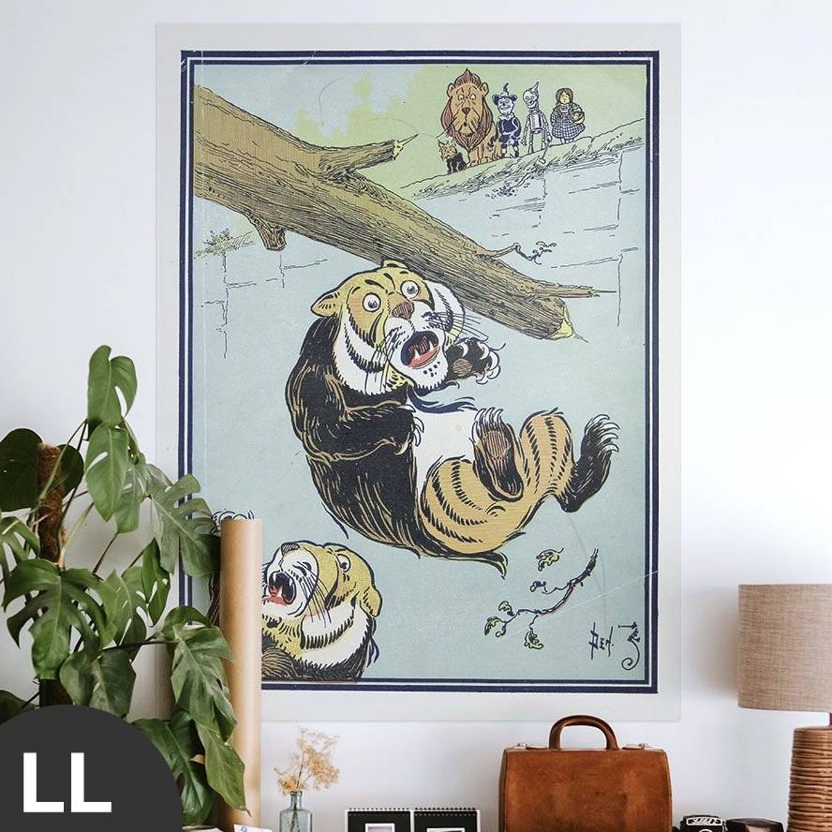 Hattan Art Poster The Tree Fell with A Crash into The Gulf / HP-00025 Hattan Art Poster The Tree Fell with A Crash into The Gulf / HP-00025