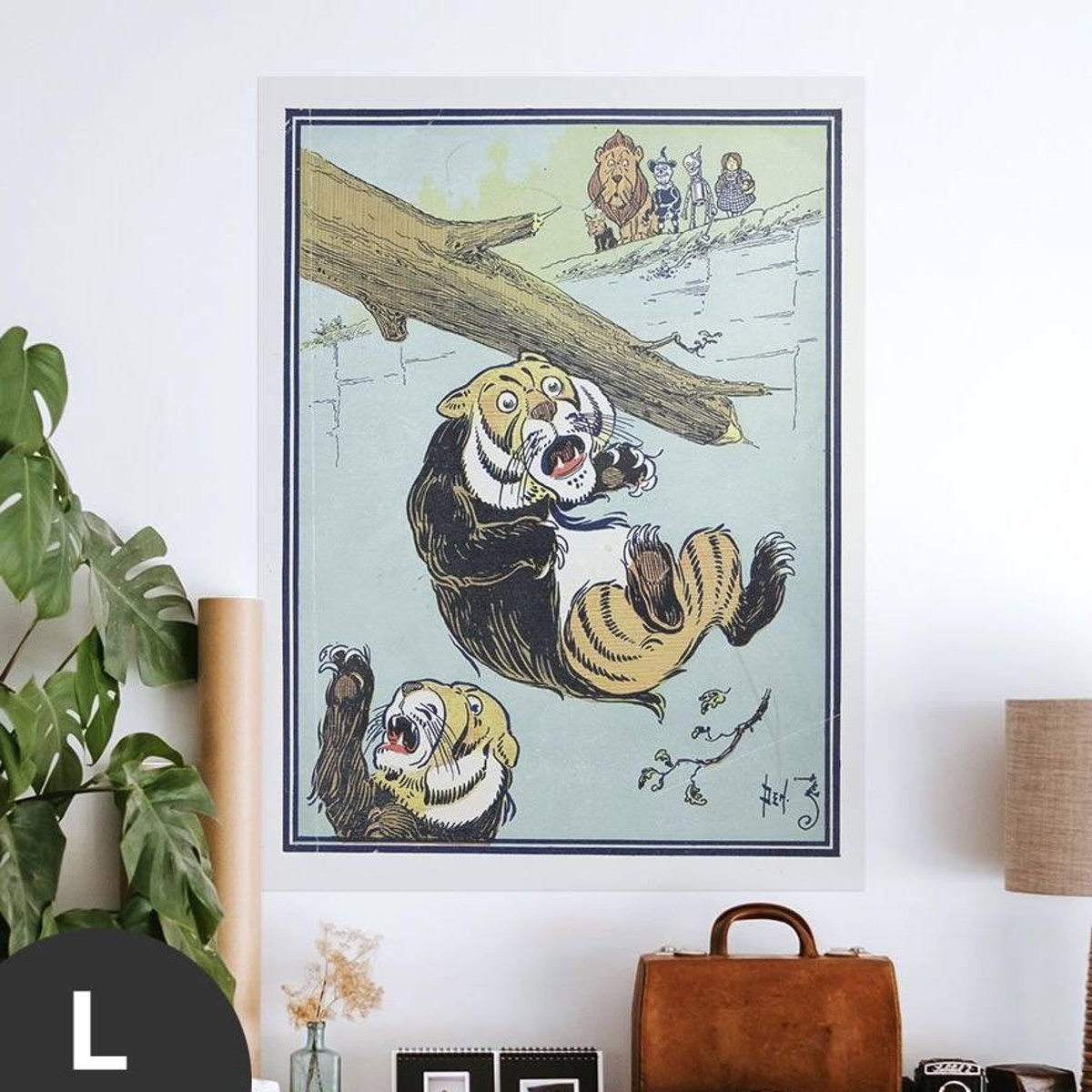 Hattan Art Poster The Tree Fell with A Crash into The Gulf / HP-00025 Hattan Art Poster The Tree Fell with A Crash into The Gulf / HP-00025