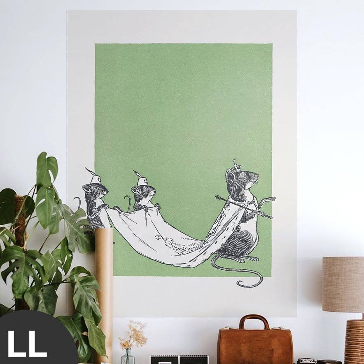 Hattan Art Poster The Queen of The Field Mice / HP-00029 Hattan Art Poster The Queen of The Field Mice / HP-00029