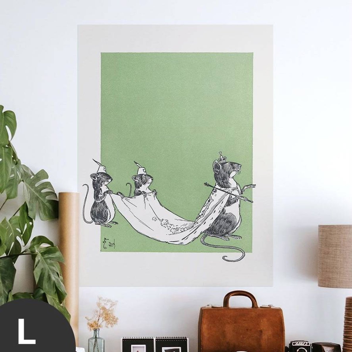 Hattan Art Poster The Queen of The Field Mice / HP-00029 Hattan Art Poster The Queen of The Field Mice / HP-00029