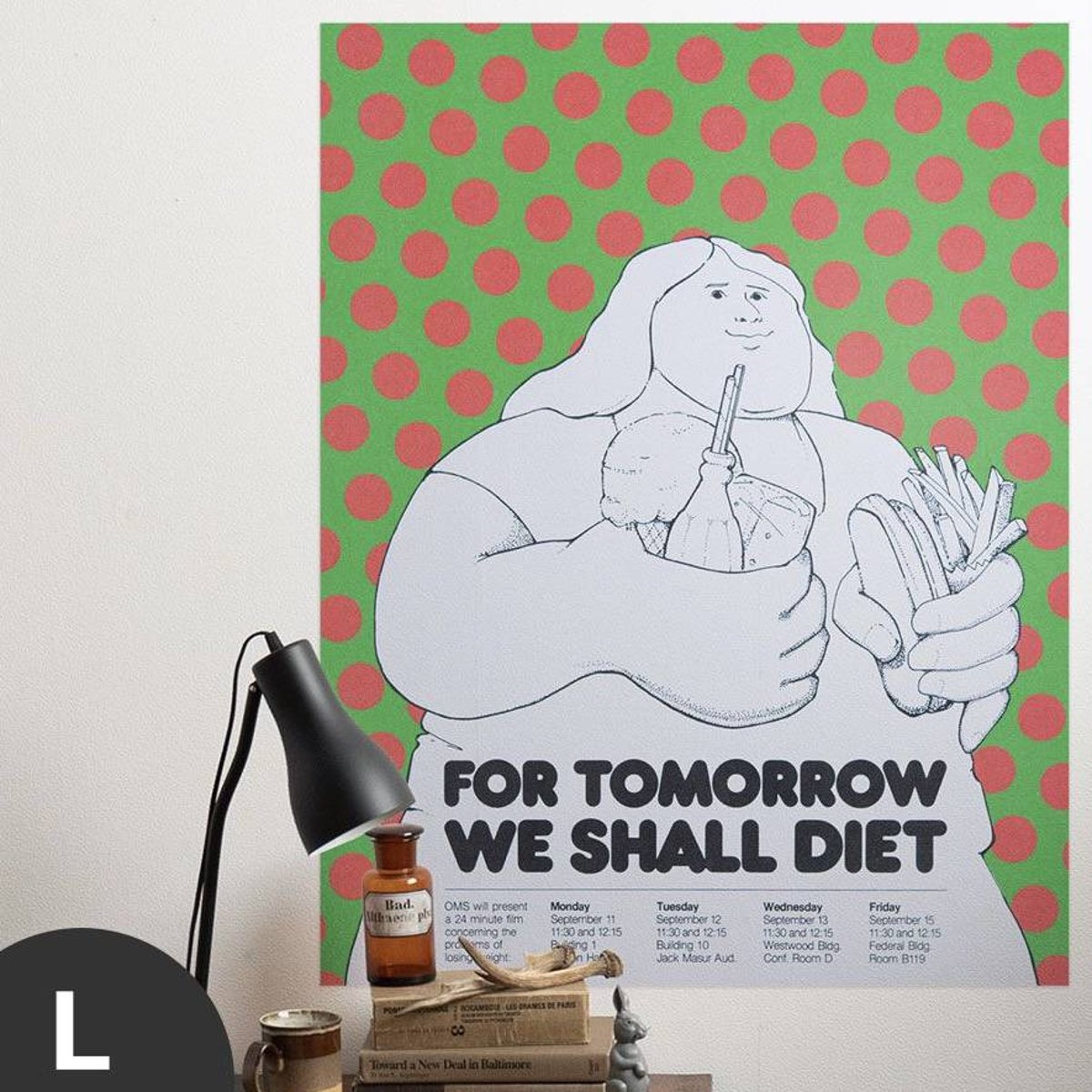 Hattan Art Poster For Tomorrow We Shall Diet / HP-00081 Hattan Art Poster For Tomorrow We Shall Diet / HP-00081