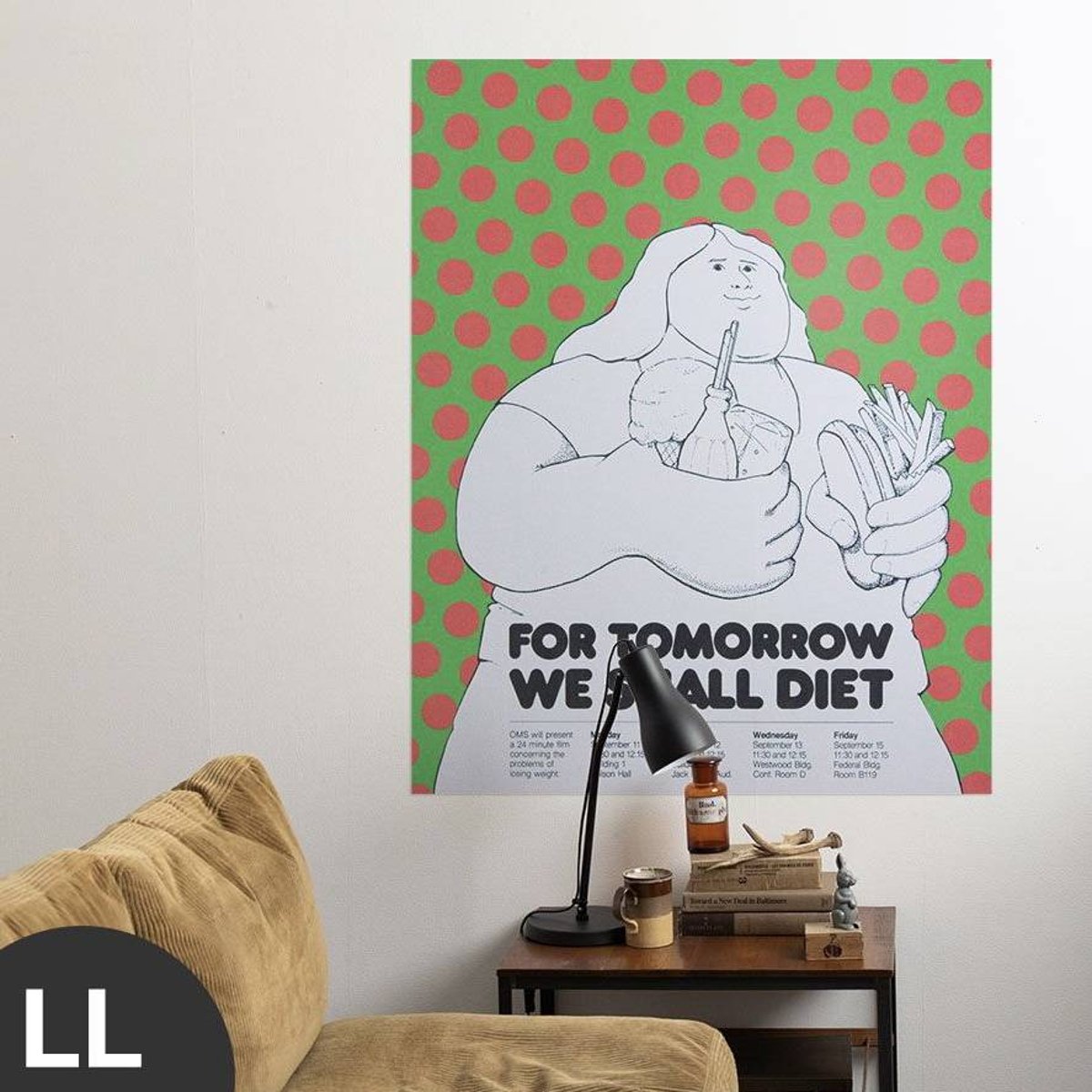 Hattan Art Poster For Tomorrow We Shall Diet / HP-00081 Hattan Art Poster For Tomorrow We Shall Diet / HP-00081