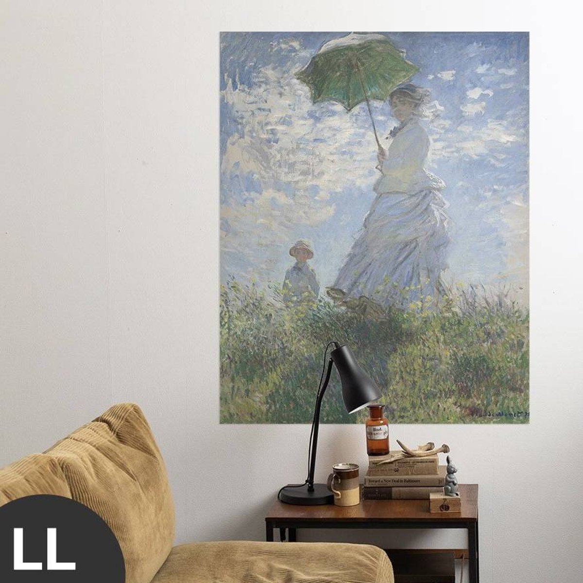 Hattan Art Poster Monet Woman with a Parasol / HP-00134 Hattan Art Poster Monet Woman with a Parasol / HP-00134