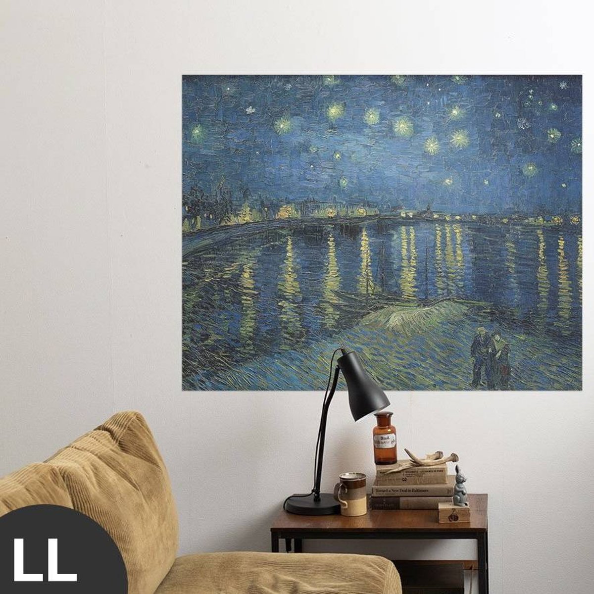Hattan Art Poster Van Gogh Starry Night Over the Rhone / HP-00180 Hattan Art Poster Van Gogh Starry Night Over the Rhone / HP-00180