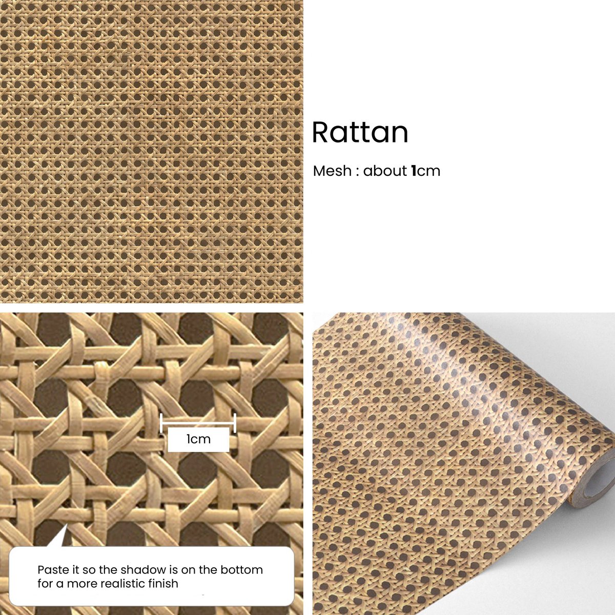 Self adhesive wallpaper | Rattan Self adhesive wallpaper | Rattan