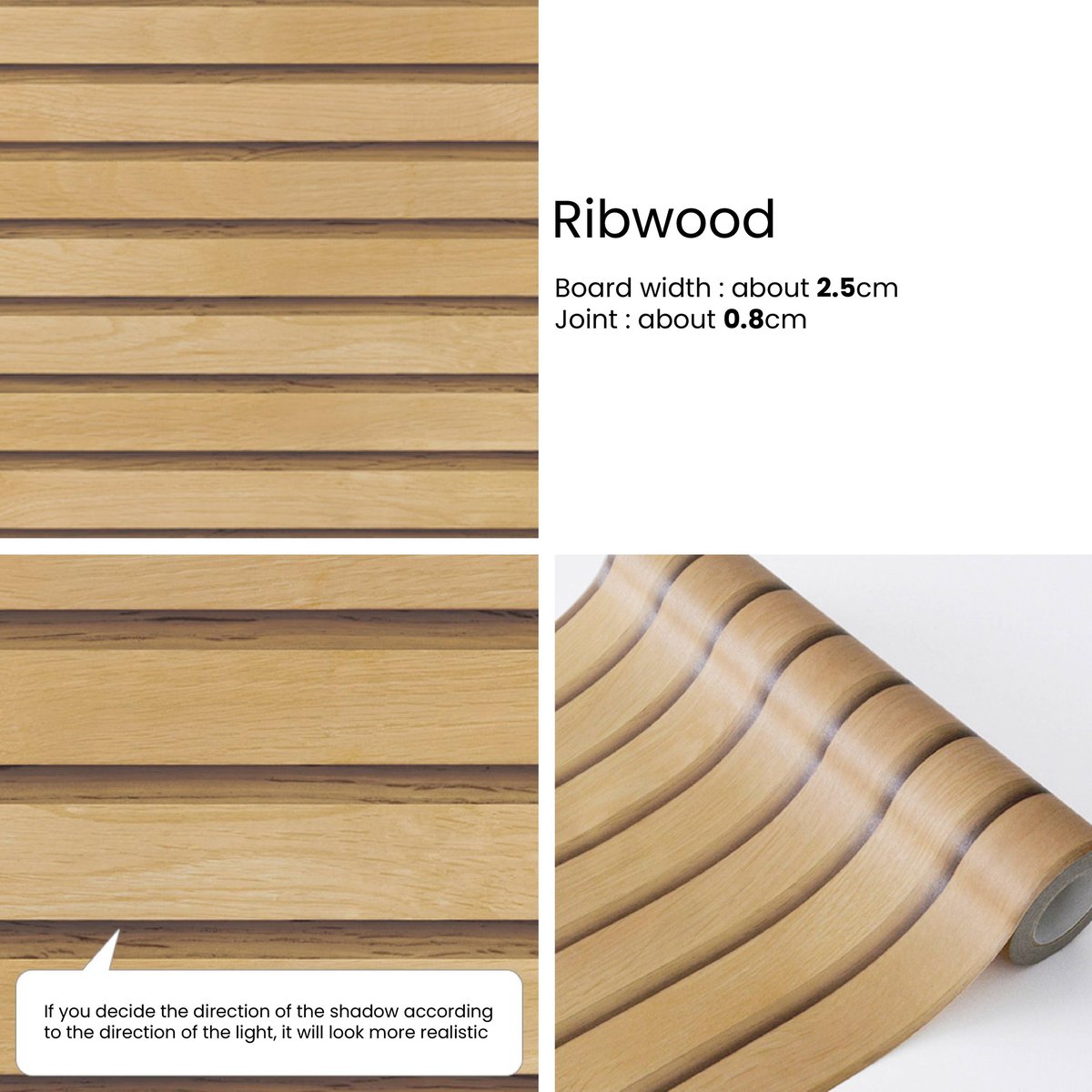 Self adhesive wallpaper | Ribwood Self adhesive wallpaper | Ribwood