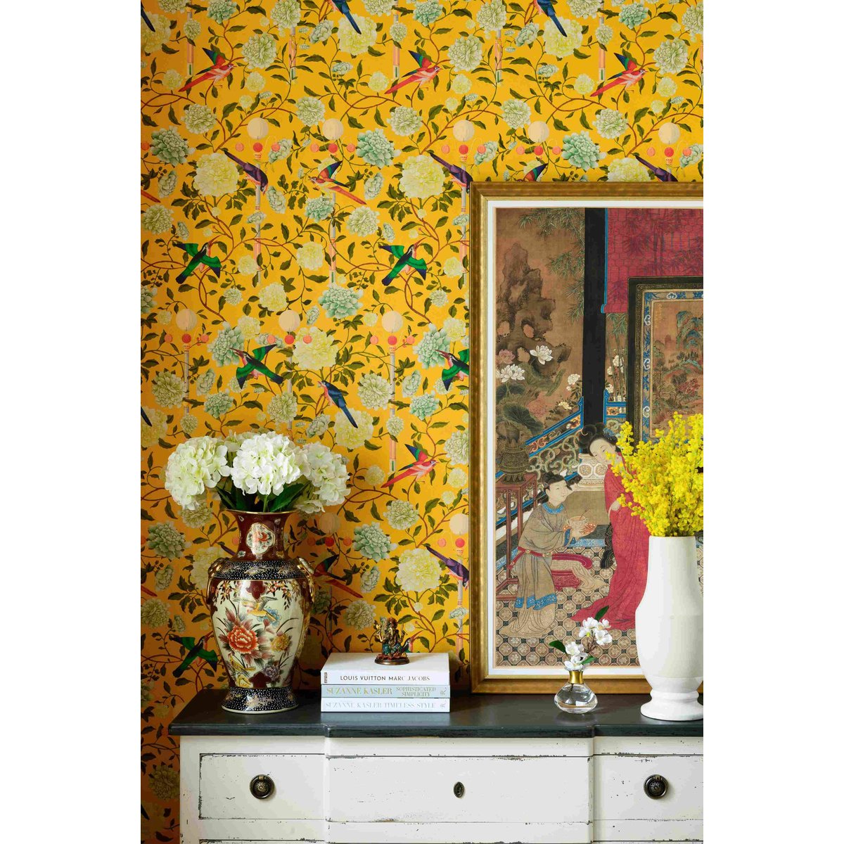 MINDTHEGAP | THE GARDEN OF IMMORTALITY Mustard Yellow | WP20590 MINDTHEGAP | THE GARDEN OF IMMORTALITY Mustard Yellow | WP20590