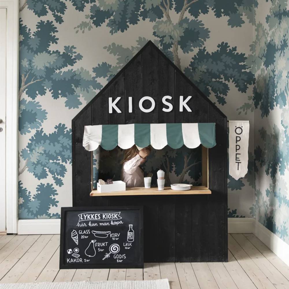 Sandberg | Raphael Mural | Teal | S10276 Sandberg | Raphael Mural | Teal | S10276