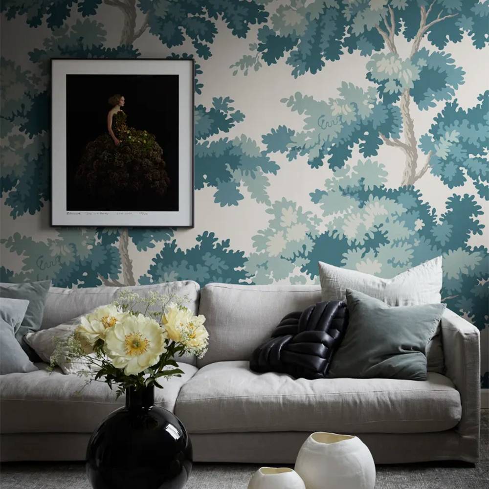 Sandberg | Raphael Mural | Teal | S10276 Sandberg | Raphael Mural | Teal | S10276