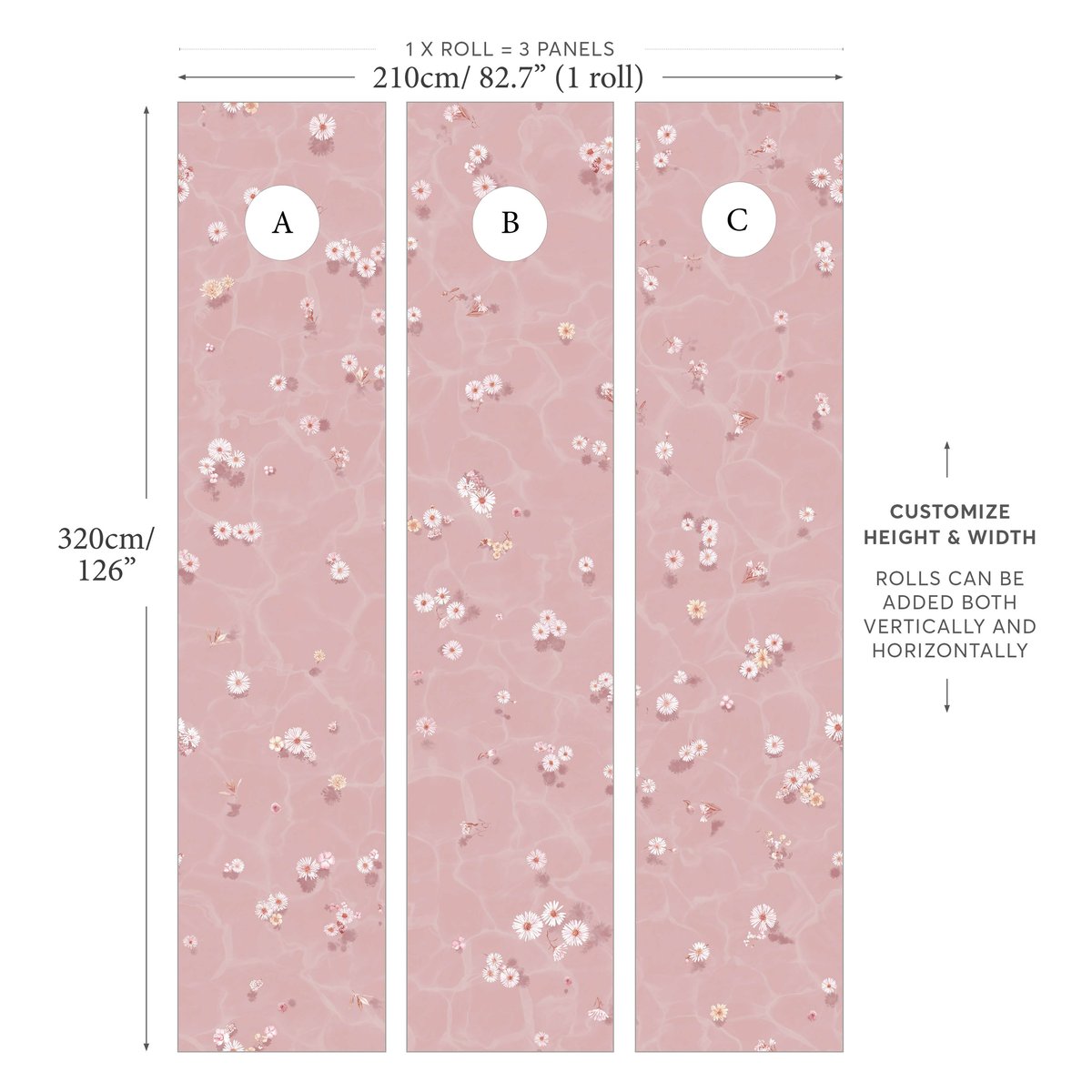 Floral Bath Blush Wallpaper | SIAN ZENG Floral Bath Blush Wallpaper | SIAN ZENG