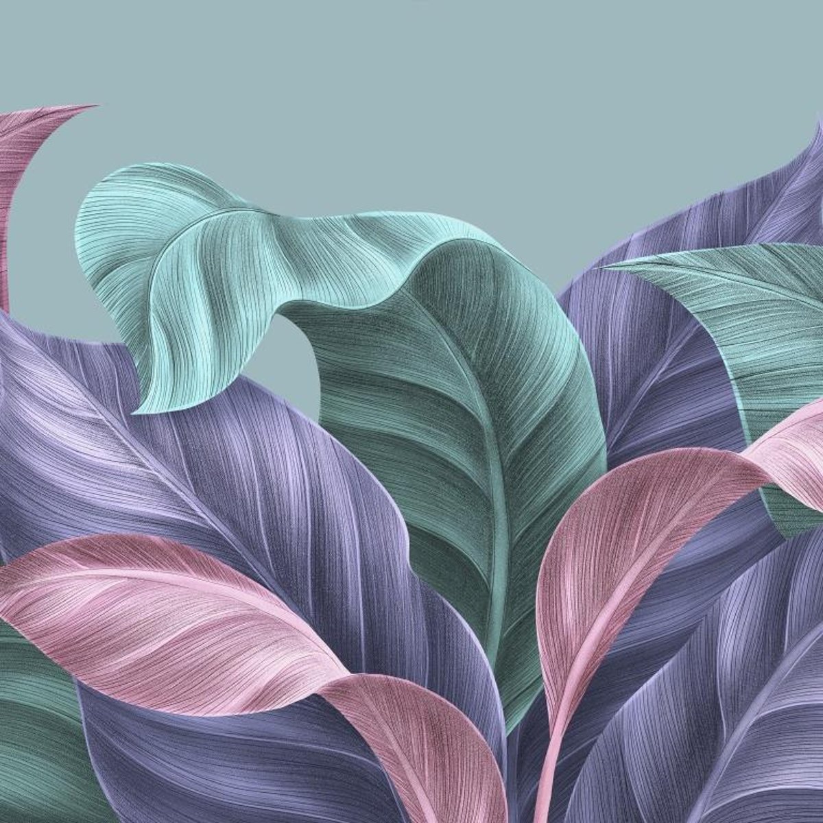 Honpo IM | Paradise | Modern Abstract Leaves Honpo IM | Paradise | Modern Abstract Leaves