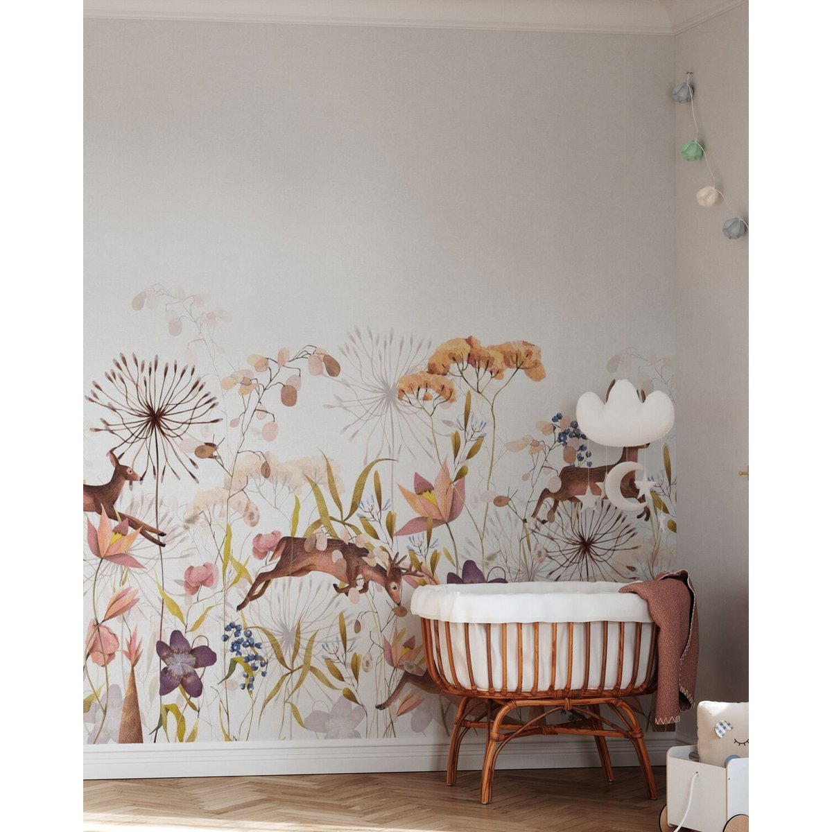 Oliver Robins | Jumping Deer Among the Plants Oliver Robins | Jumping Deer Among the Plants