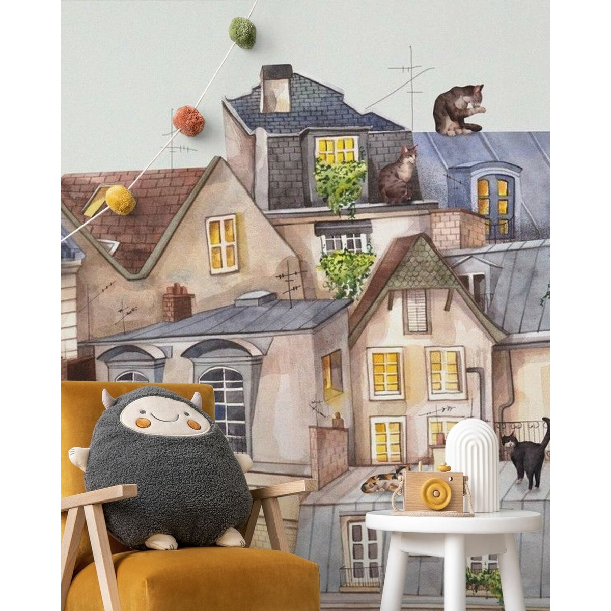 Oliver Robins | Parisian Cats on the Roofs Oliver Robins | Parisian Cats on the Roofs