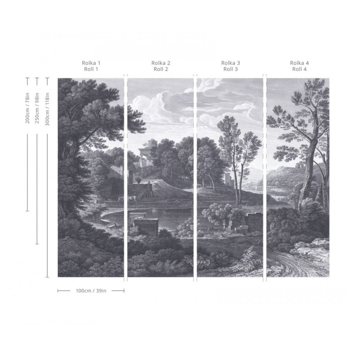 Wallcolors | Ancient Riverside Grove Blue Wallcolors | Ancient Riverside Grove Blue