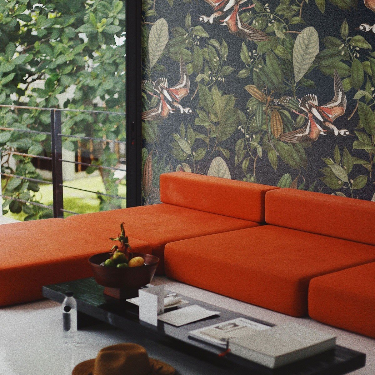 Wallcolors | Orange Bird Wallcolors | Orange Bird