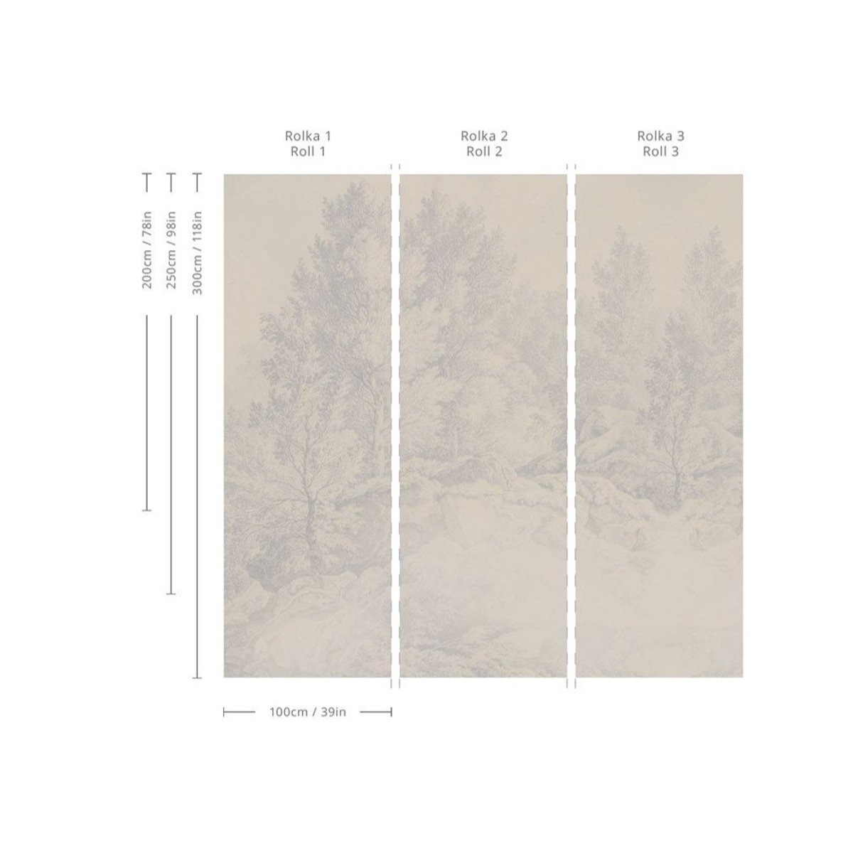 Wallcolors | Whispering Trees blue Wallcolors | Whispering Trees blue