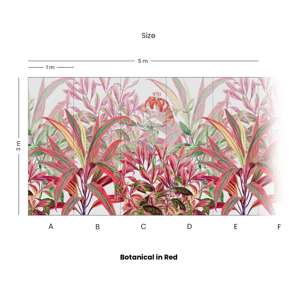 Honpo | Botanical in Red | HO-0038 Honpo | Botanical in Red | HO-0038