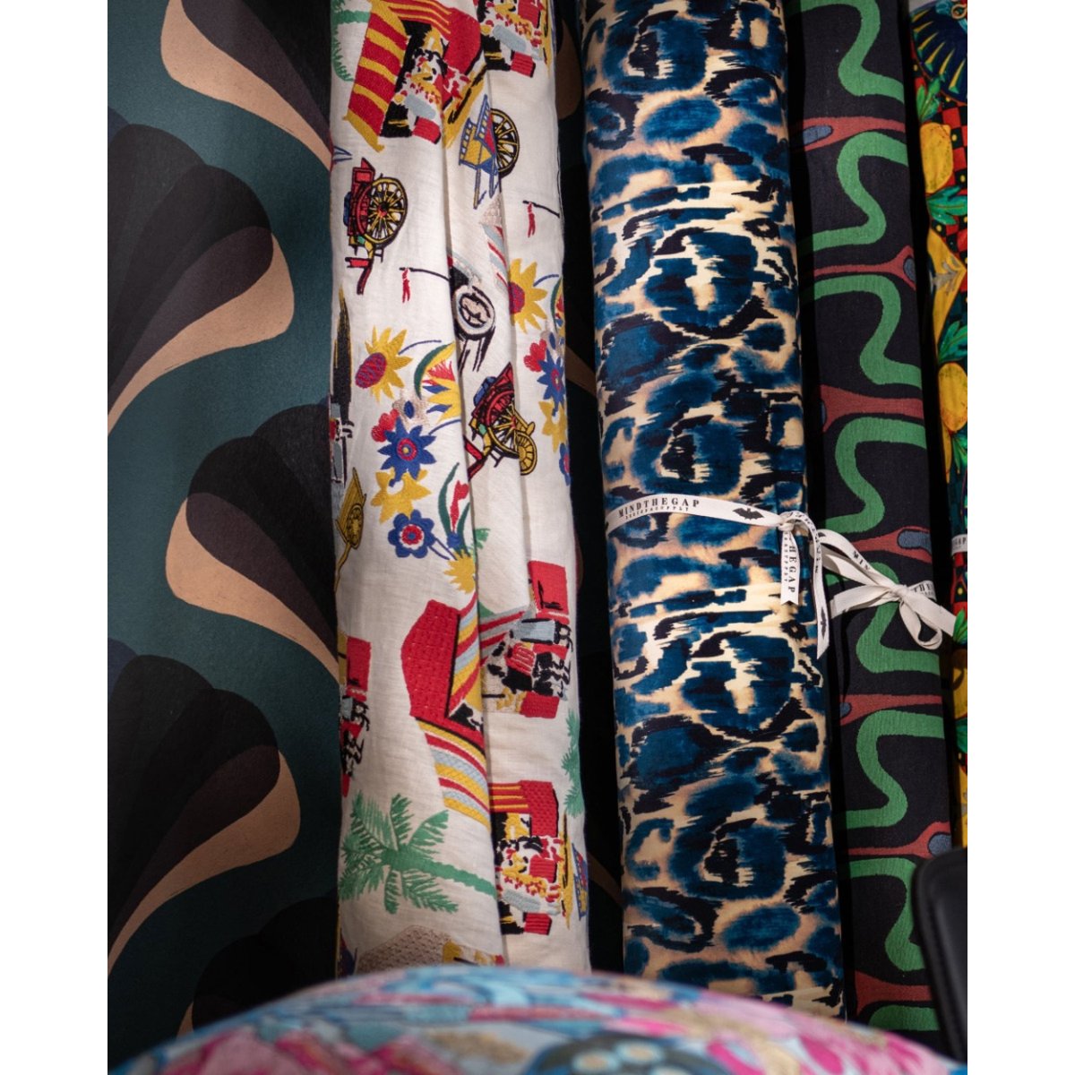 MINDTHEGAP | LA DOLCE VITA | Fabric | CARRETTO DEL CIBO Taupe Embroidered MINDTHEGAP | LA DOLCE VITA | Fabric | CARRETTO DEL CIBO Taupe Embroidered